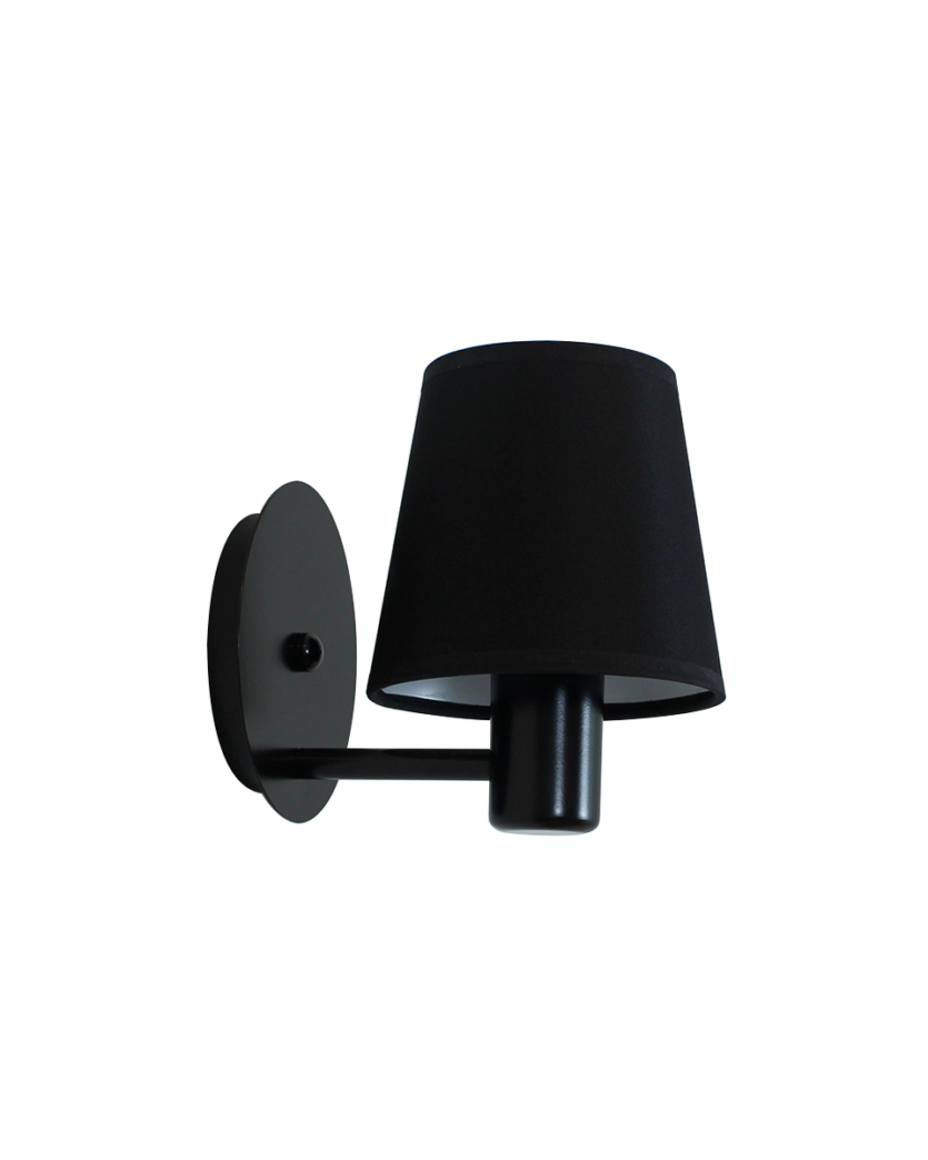 Lustre Arandela Cúpula Cone Preto 741