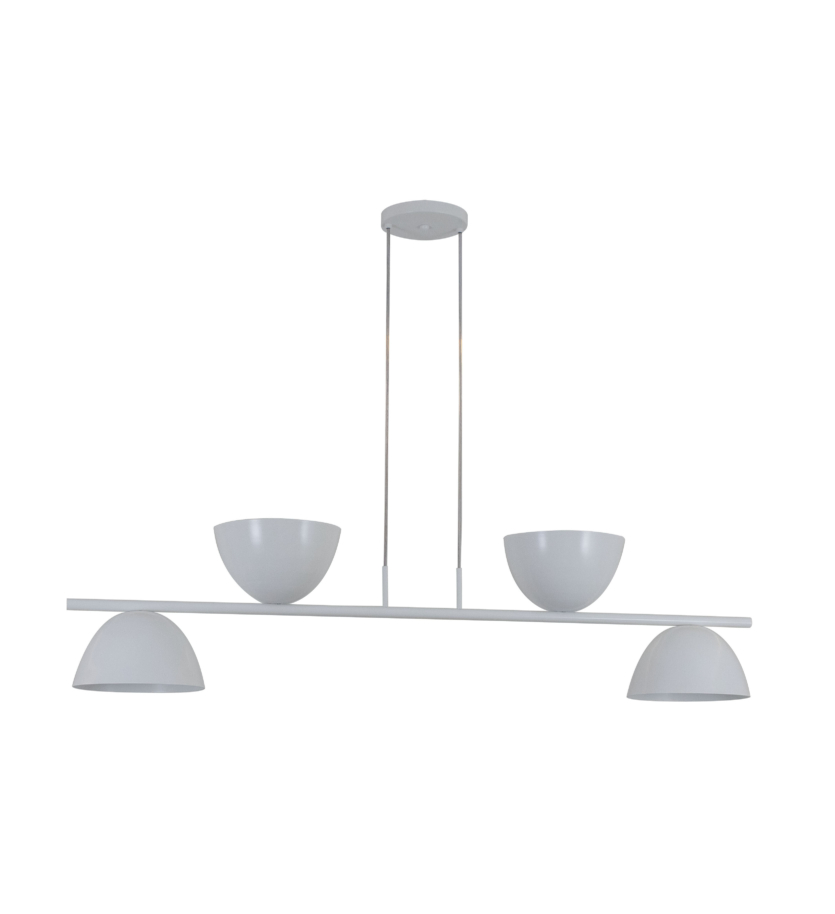 Lustre Pendente Versa Retangular Industrial 1,20cm Branco 630