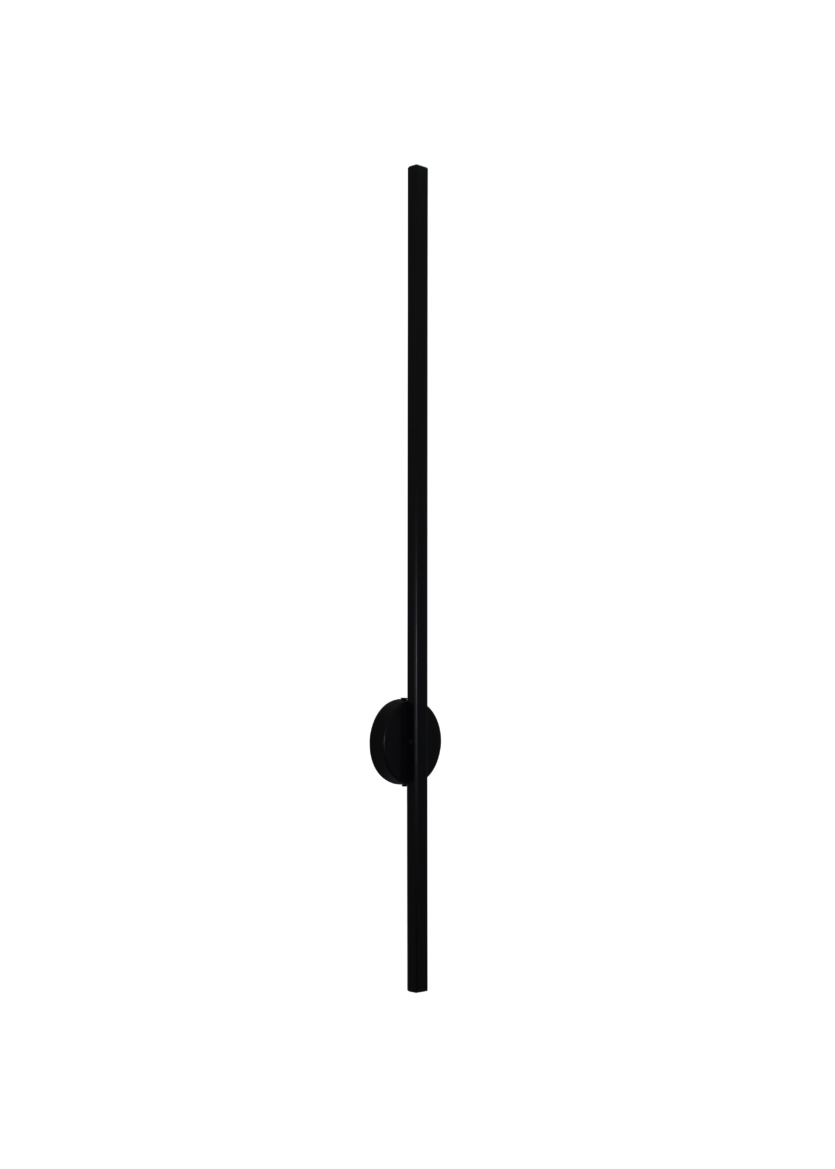 Lustre Arandela Linear Fit Slim Luz Indireta 90cm Led 3000K Preto 748