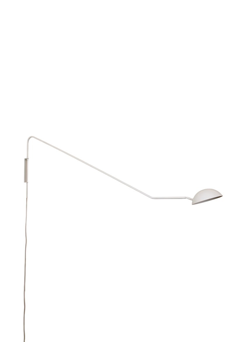 Lustre Arandela Dome Articulada Industrial 160cm Branco 483