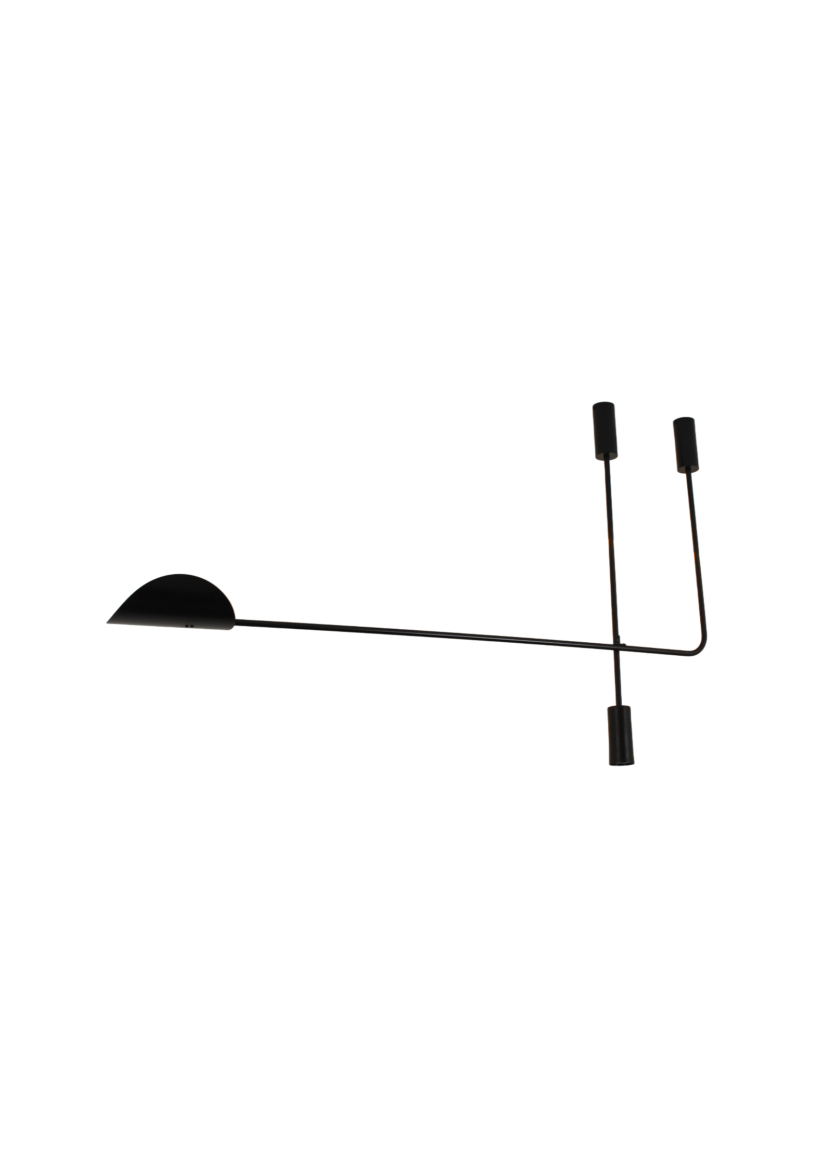 Lustre Pendente Remo Industrial Retângular Preto 1,30m 780