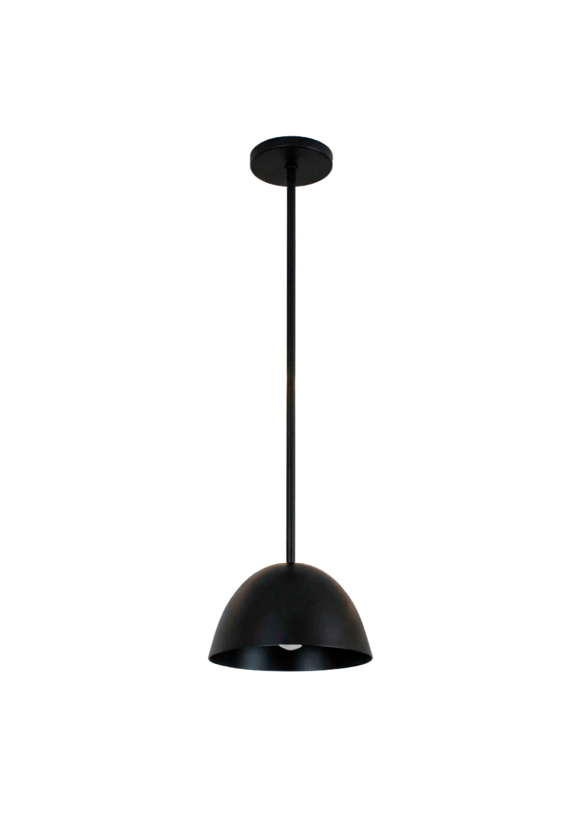 Lustre Pendente Versa Industrial Haste Fixa Preto 755