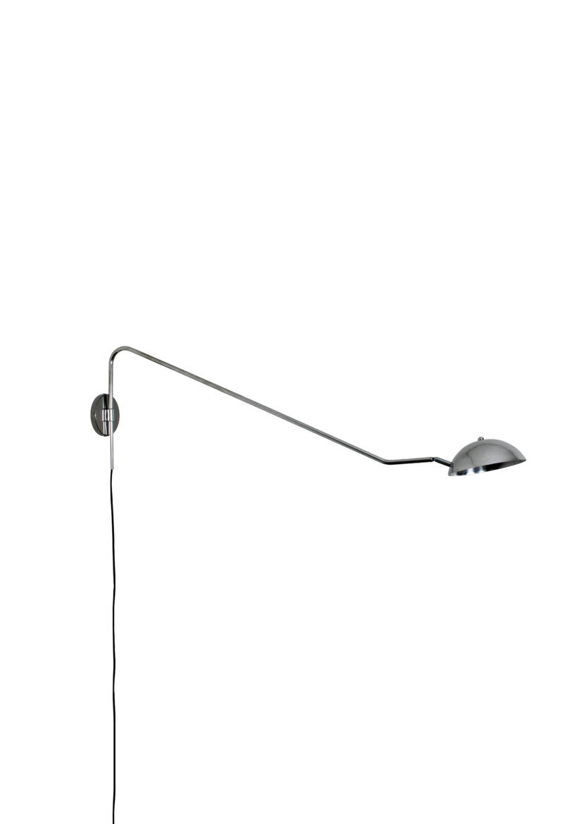 Lustre Arandela Dome Articulada Industrial 120cm Cromado 816