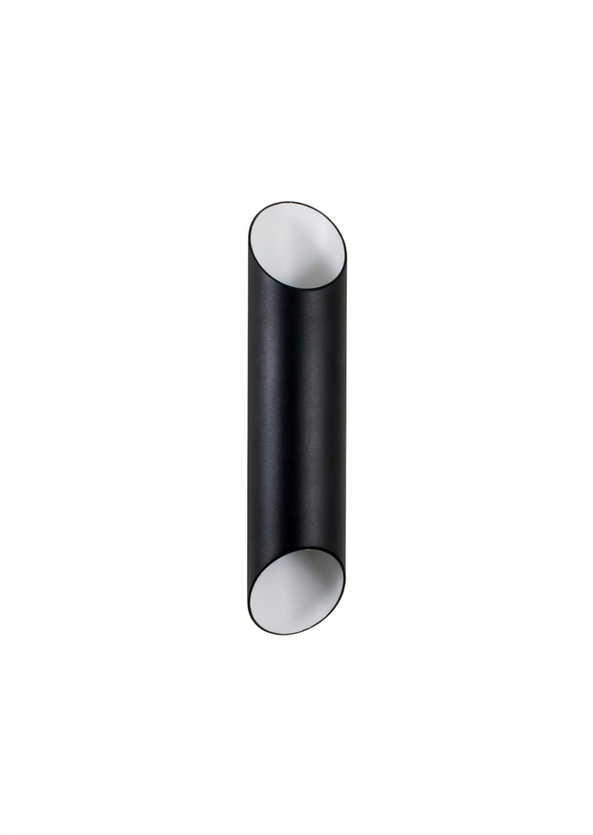 Lustre Arandela Tubo Tubular Cilindro 35cm Preto 807